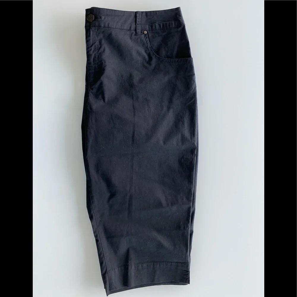 NWOT Coconut Row Palm Beach Black Capri/Crop Pants, 16 - Picture 7 of 7